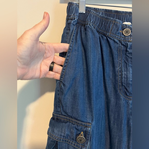Ramy Brook Huc Chambray Cargo Joggers Size Small - Picture 6 of 15